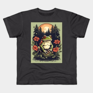 Frog In The Woods Kids T-Shirt